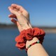 scrunchie w kolorze cegły